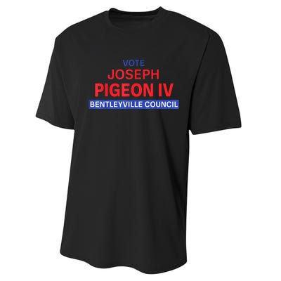 Vote For Joseph Pigeon Iv Performance Sprint T-Shirt