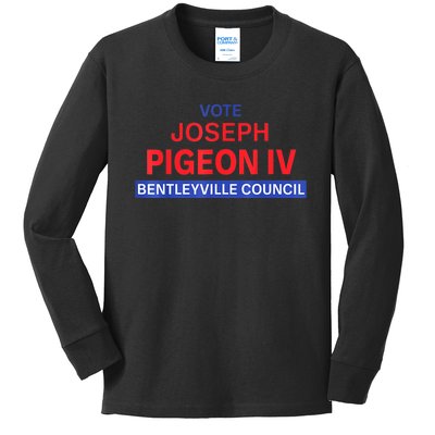 Vote For Joseph Pigeon Iv Kids Long Sleeve Shirt