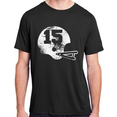 Vintage Football Jersey Number 15 Adult ChromaSoft Performance T-Shirt