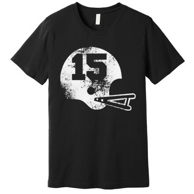 Vintage Football Jersey Number 15 Premium T-Shirt