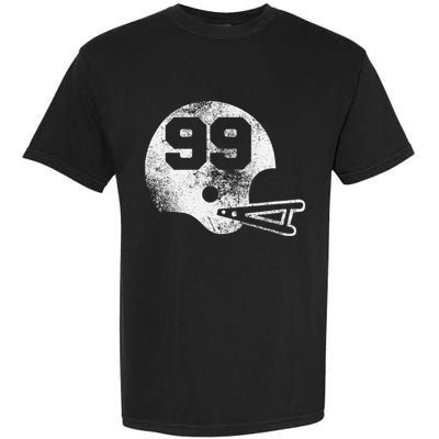 Vintage Football Jersey Number 99 Player Number Garment-Dyed Heavyweight T-Shirt