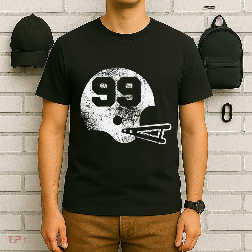 Vintage Football Jersey Number 99 Player Number T-Shirt