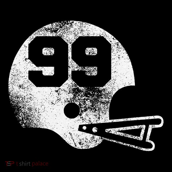 Vintage Football Jersey Number 99 Player Number T-Shirt