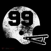Vintage Football Jersey Number 99 Player Number Tall T-Shirt