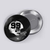 Vintage Football Jersey Number 99 Player Number Button