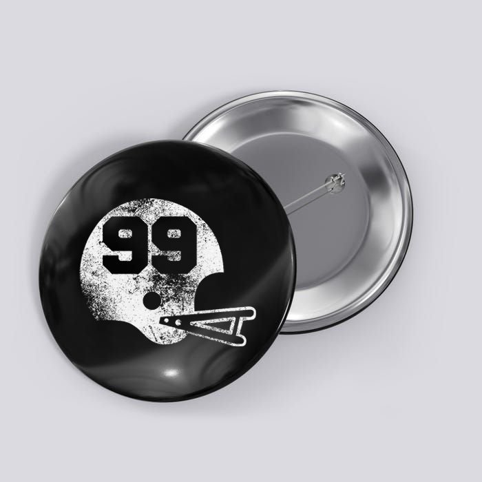 Vintage Football Jersey Number 99 Player Number Button