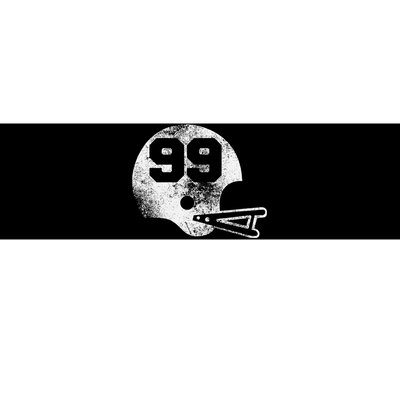 Vintage Football Jersey Number 99 Player Number Bumper Sticker