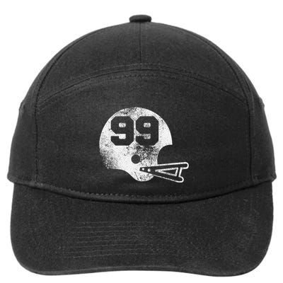 Vintage Football Jersey Number 99 Player Number 7-Panel Snapback Hat
