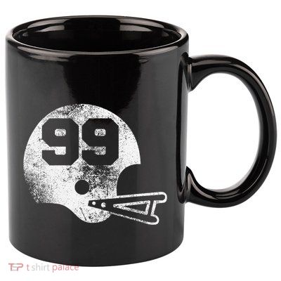 Vintage Football Jersey Number 99 Player Number 11oz C Handle Ceramic Mug