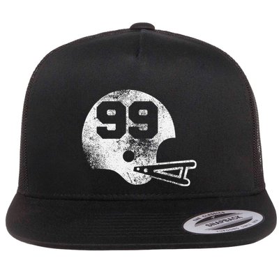 Vintage Football Jersey Number 99 Player Number Flatbill Hat