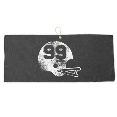 Vintage Football Jersey Number 99 Player Number Large Microfiber Waffle Golf Towel