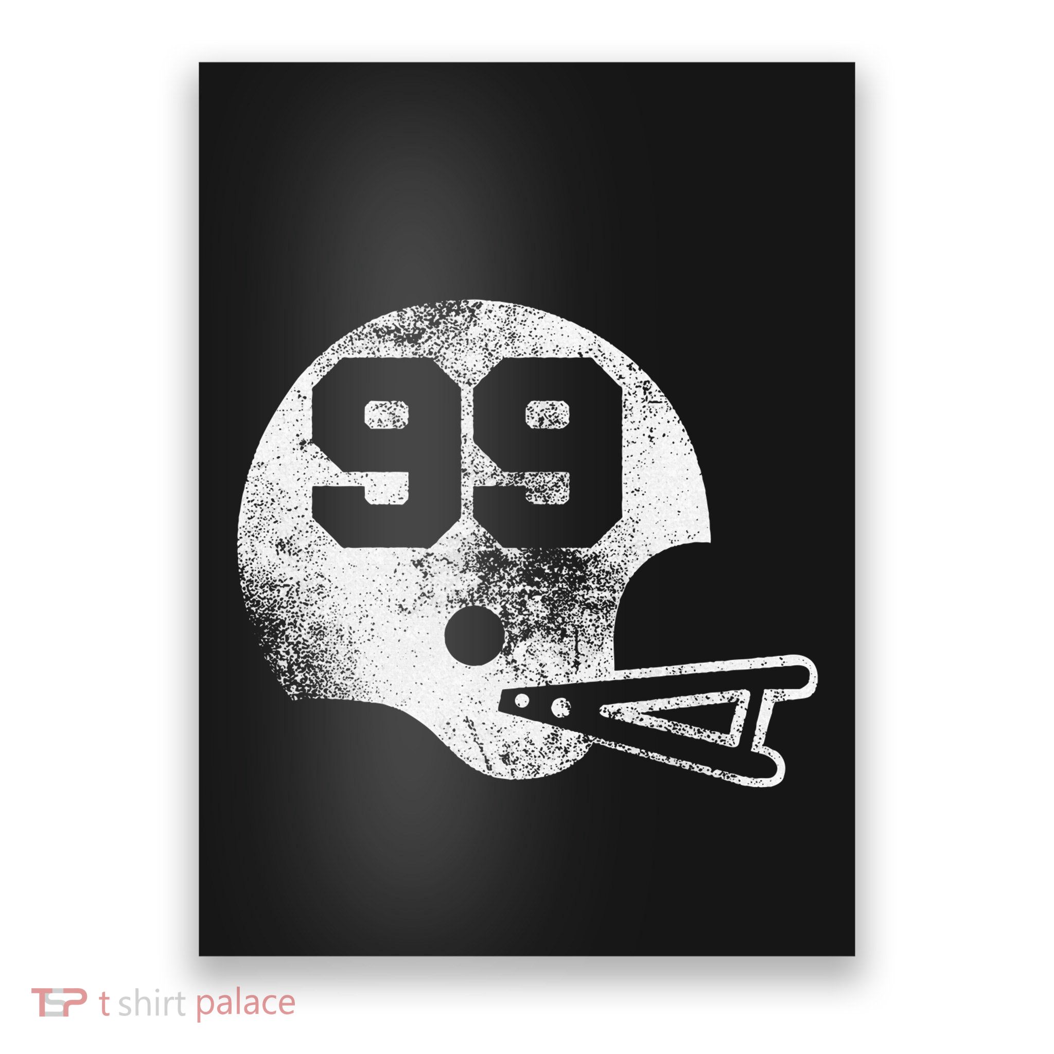Vintage Football Jersey Number 99 Player Number Poster