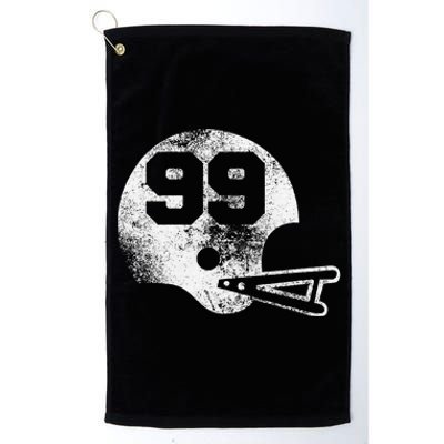 Vintage Football Jersey Number 99 Player Number Platinum Collection Golf Towel