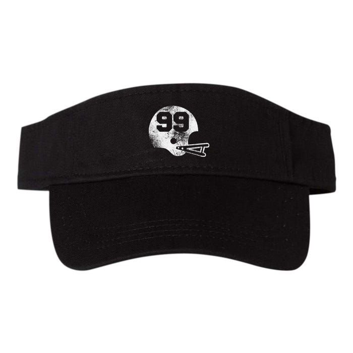 Vintage Football Jersey Number 99 Player Number Visor
