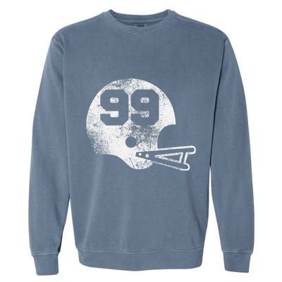 Vintage Football Jersey Number 99 Player Number Garment-Dyed Sweatshirt