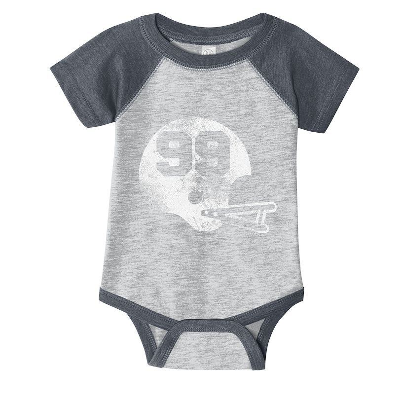 Vintage Football Jersey Number 99 Player Number Infant Baby Jersey Bodysuit