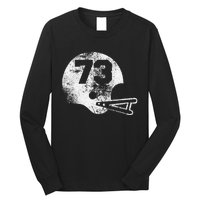 Vintage Football Jersey Number 73 Player Number Long Sleeve Shirt