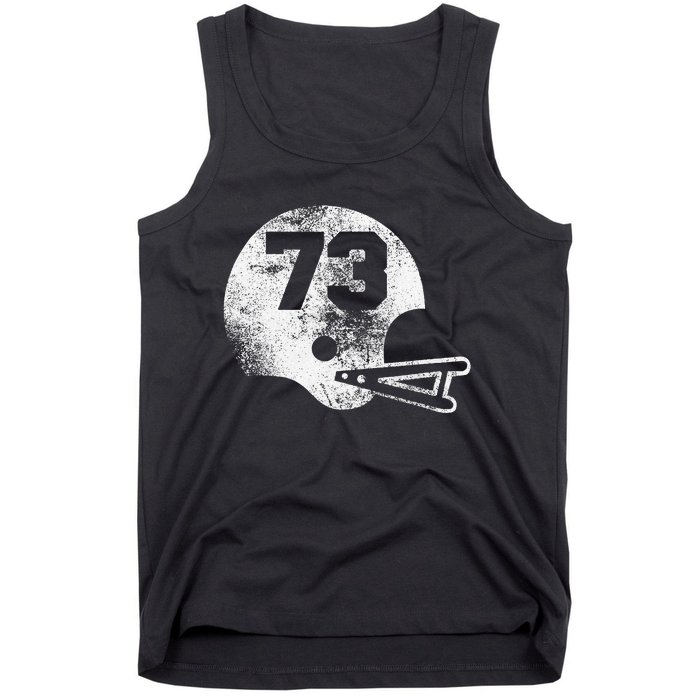 Vintage Football Jersey Number 73 Player Number Tank Top