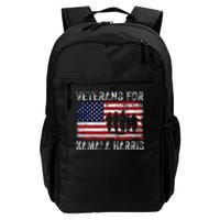 Veterans For Kamala Harris 2024 Election Usa Flag Military Daily Commute Backpack