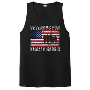 Veterans For Kamala Harris 2024 Election Usa Flag Military PosiCharge Competitor Tank