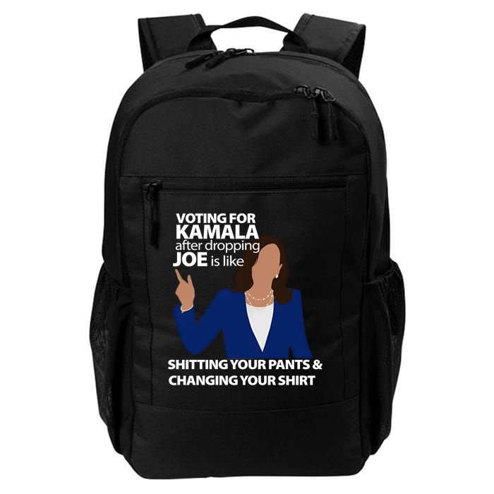 Voting For Kamala After Dropping Joe Is Like Shitting Daily Commute Backpack