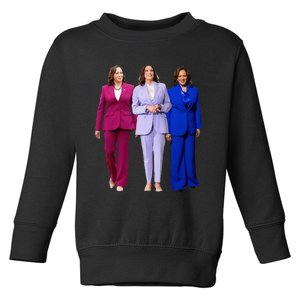 Vote For Kamala President Campaign Toddler Sweatshirt