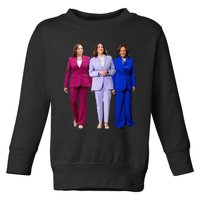 Vote For Kamala President Campaign Toddler Sweatshirt