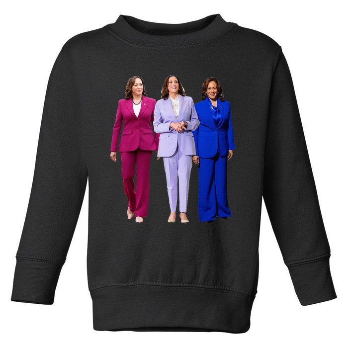 Vote For Kamala President Campaign Toddler Sweatshirt