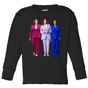 Vote For Kamala President Campaign Toddler Long Sleeve Shirt