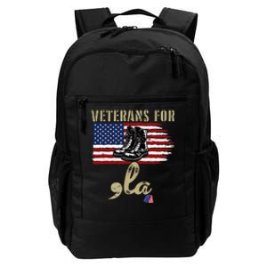 Veterans For Kamala Harris 2024 Election Usa Flag Military Daily Commute Backpack