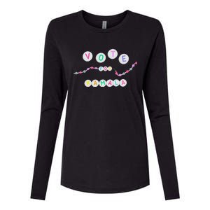 Vote For Kamala Charm Bracelet Support For Kamala Harris Womens Cotton Relaxed Long Sleeve T-Shirt