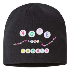 Vote For Kamala Charm Bracelet Support For Kamala Harris Sustainable Beanie