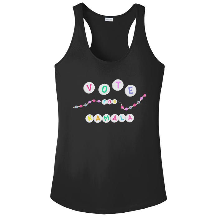 Vote For Kamala Charm Bracelet Support For Kamala Harris Ladies PosiCharge Competitor Racerback Tank