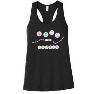 Vote For Kamala Charm Bracelet Support For Kamala Harris Women's Racerback Tank