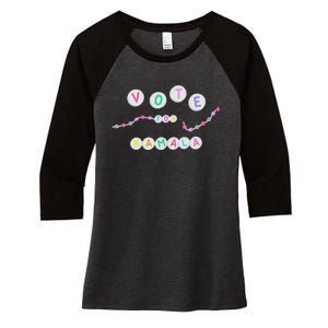 Vote For Kamala Charm Bracelet Support For Kamala Harris Women's Tri-Blend 3/4-Sleeve Raglan Shirt