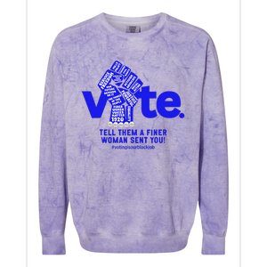 Vote For Kamala 2024 President Colorblast Crewneck Sweatshirt