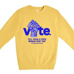 Vote For Kamala 2024 President Premium Crewneck Sweatshirt