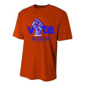 Vote For Kamala 2024 President Performance Sprint T-Shirt