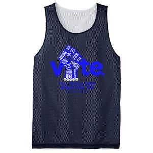 Vote For Kamala 2024 President Mesh Reversible Basketball Jersey Tank