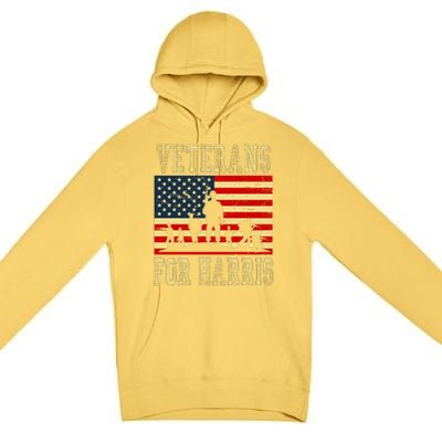 Veterans For Kamala Harris 2024 Premium Pullover Hoodie