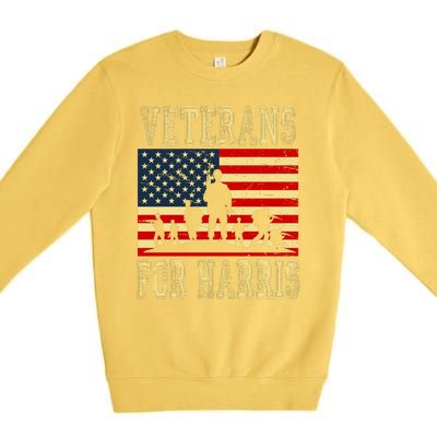 Veterans For Kamala Harris 2024 Premium Crewneck Sweatshirt