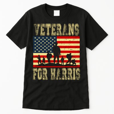 Veterans For Kamala Harris 2024 Tall T-Shirt