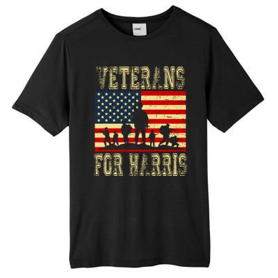 Veterans For Kamala Harris 2024 Tall Fusion ChromaSoft Performance T-Shirt