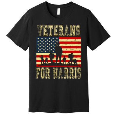 Veterans For Kamala Harris 2024 Premium T-Shirt