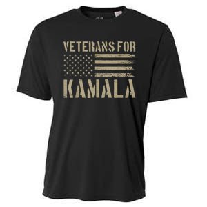 Veterans For Kamala Harris 2024 Election Usa Flag Military Cooling Performance Crew T-Shirt