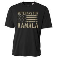 Veterans For Kamala Harris 2024 Election Usa Flag Military Cooling Performance Crew T-Shirt