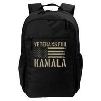 Veterans For Kamala Harris 2024 Election Usa Flag Military Daily Commute Backpack