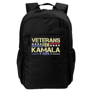 Veterans For Kamala American Flag Kamala Harris Supporter Daily Commute Backpack