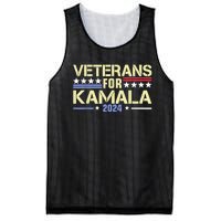 Veterans For Kamala American Flag Kamala Harris Supporter Mesh Reversible Basketball Jersey Tank