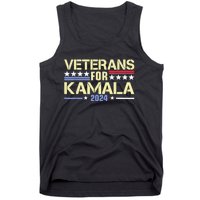 Veterans For Kamala American Flag Kamala Harris Supporter Tank Top